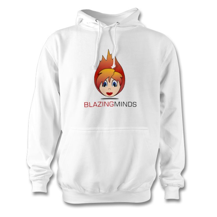 Blazing Minds Mens Zipped Hoodie