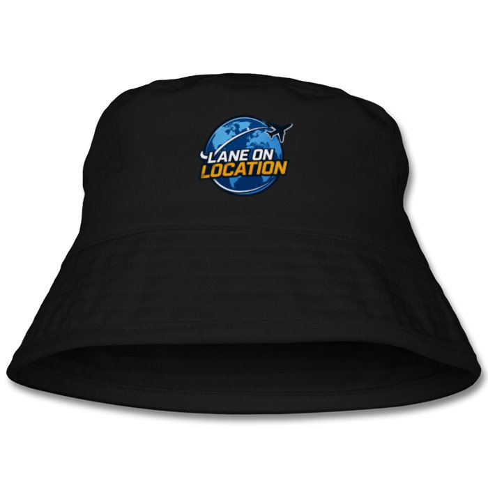 LOL Bucket Hat — Black | Lane on Location travel clothing