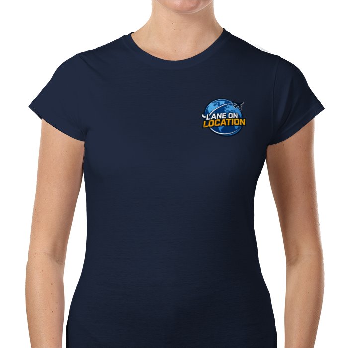 LOL Ladies T-Shirt — Navy | Lane on Location travel clothing