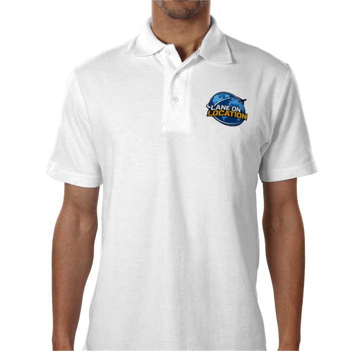 LOL Polo — White | Lane on Location travel clothing