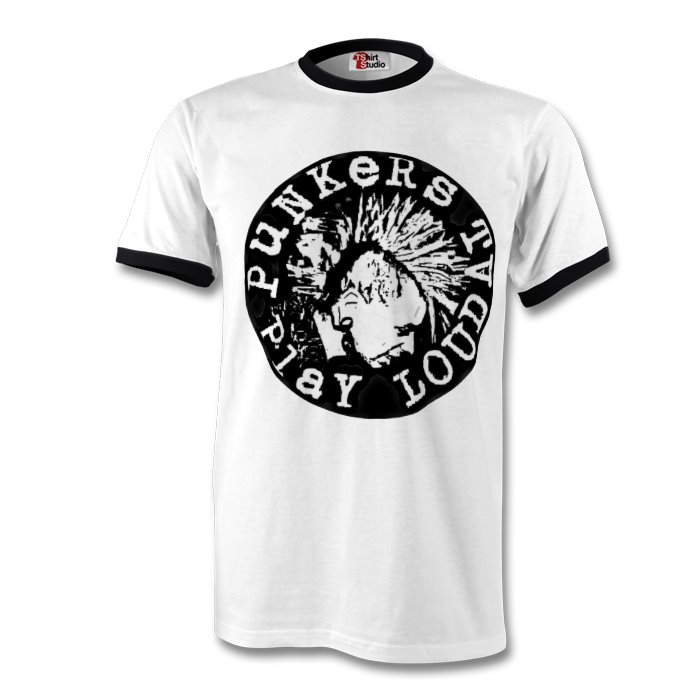 Black \u0026 White PunkersTV logo Ringspun