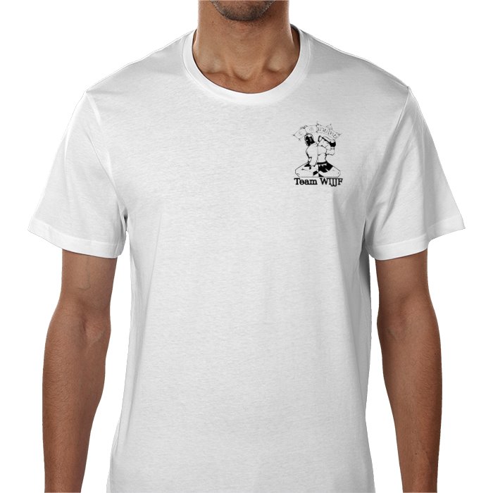 Basic White T shirt with logo and Sub Hub pic