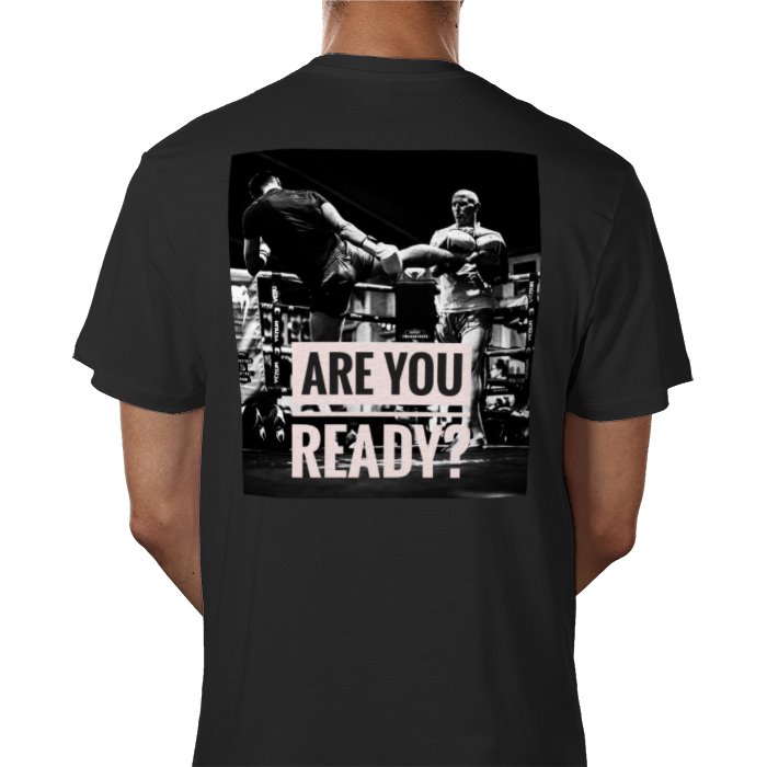 Black T white logo are you ready back