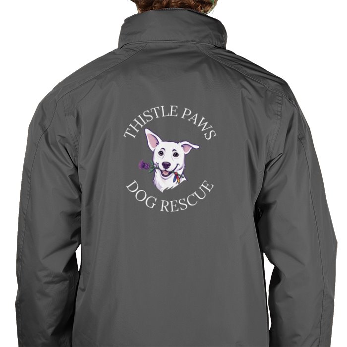 Thistle Paws Regatta Jacket - Seal Grey / Black Back