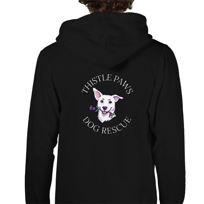 Thistle Paws Rescue Hoodie - Black Back