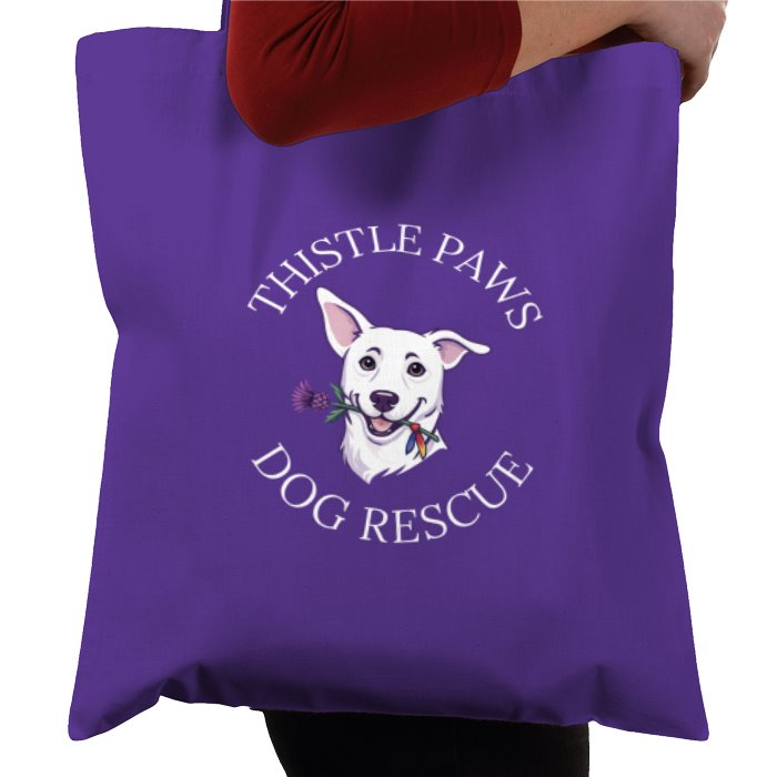 Thistle Paws Rescue Tote Bag - Purple